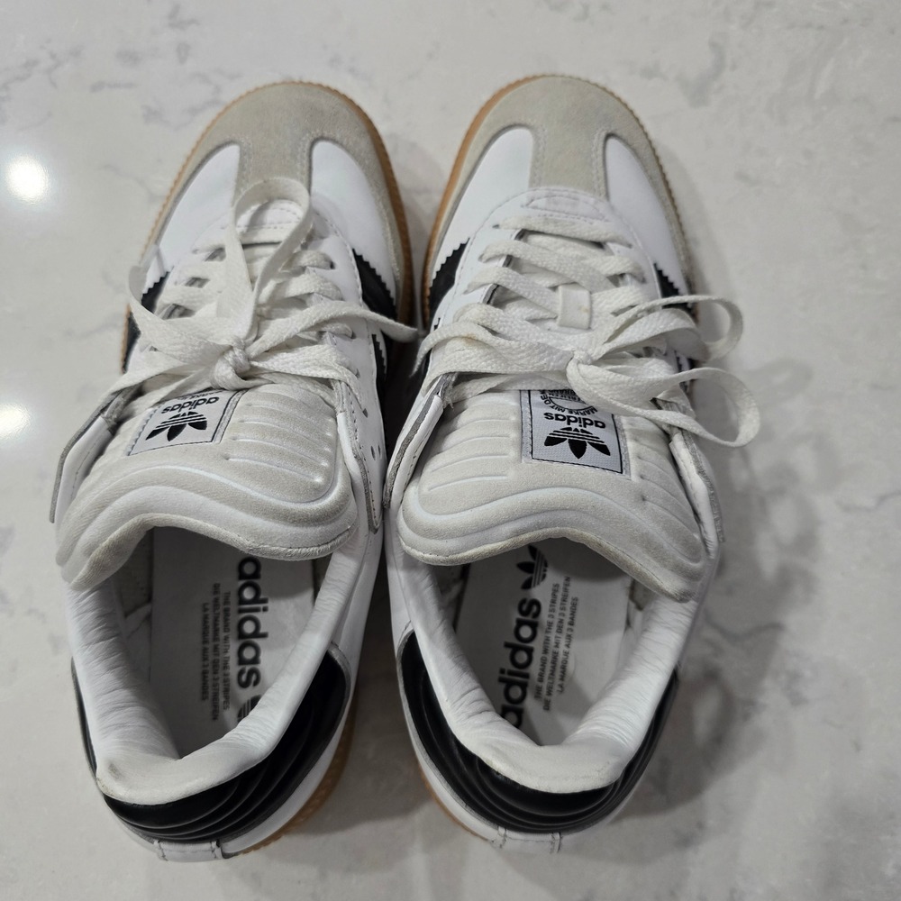 Adidas Samba XLG Shoes - White/Black/Gum - Men's Size 8 - Picture 4 of 9